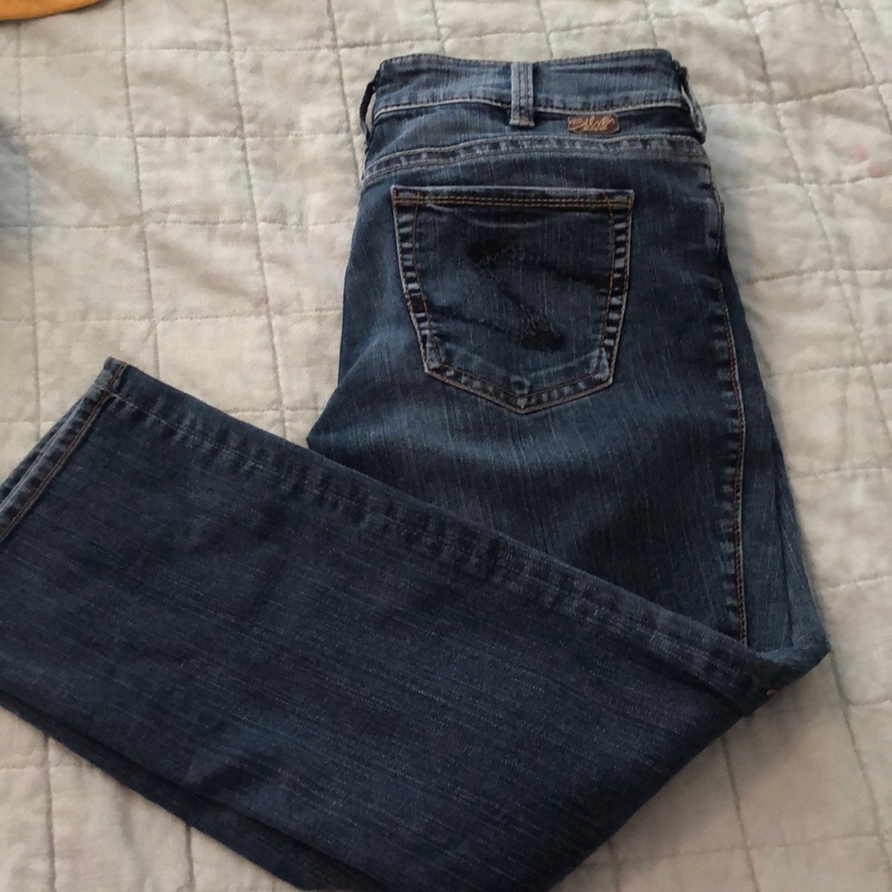Silver Capri jeans